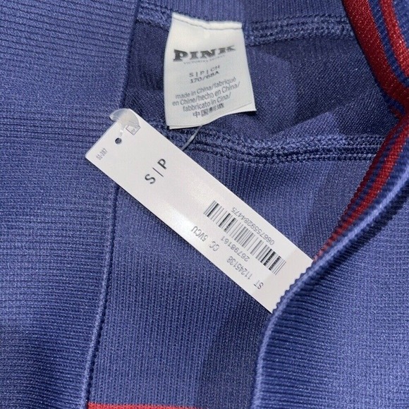 PINK Victoria's Secret Seamless Ribbed Biker Shorts Navy Blue Small S/P NWT - Picture 4 of 4